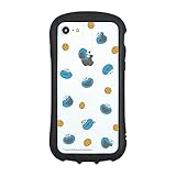 グルマンディーズ Gourmandise Sesame Street SSM-104B Hybrid Clear Case, Compatible with iPhone SE (3rd / 2nd Generation), 8, 7, 6s, 6 (4.7 Inch), Cookie Monster