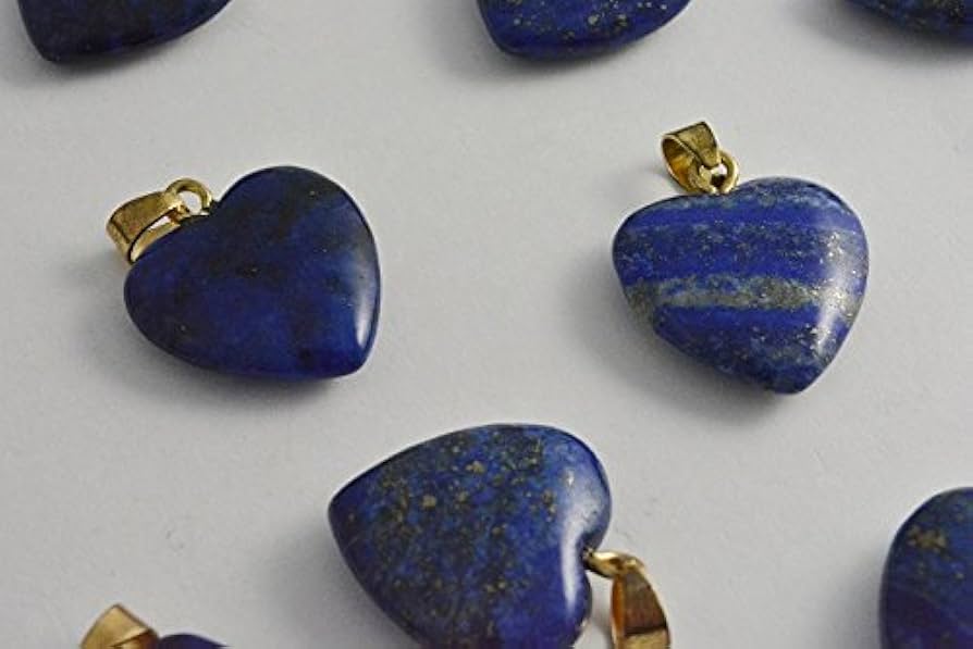 Amazon | ビーズクラブ ラピスラズリ ハート ペンダントトップ 金