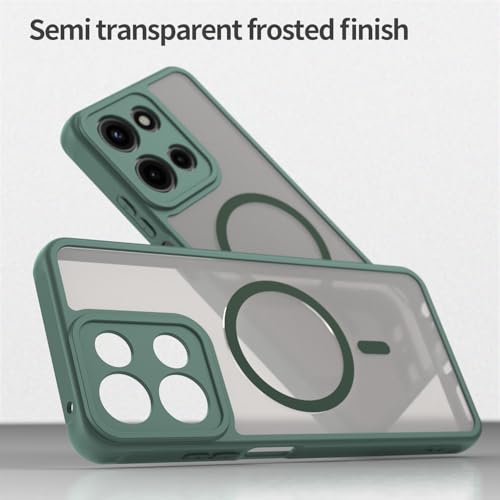 Image of Compatible with Moto G Play 2026 Case Cover,Compatible with MagSafe,Anti-Fall,Compatible with Motorola Moto G Power 2026 / Moto G 5G (2026) Cell Protective Phone Case Green
