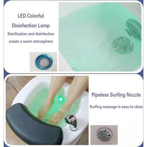 Spa de pies con calor y masaje con luz LED y temperatura ajustable miniatura 4