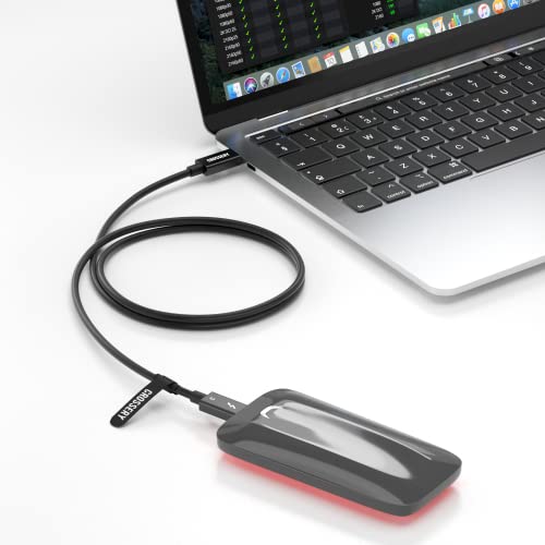 Crossery Thunderbolt 3 Cable [Intel Certified] 1M Supports 100W Charging 40Gbps Data Transfer Usb C For Apple Thunderbolt 3 Cable For Mac #TOP1