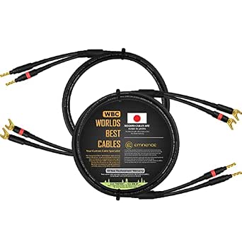 Mogami Audiophile Speaker Jumper Cables - Spade/Spade, Bi-Wire Bridge Pair