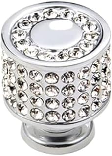 Crystal Door knobs,Cupboard Door knobs,Cabinet Pulls Crystal Glass Door Knob Cupboard Handles Cabinet Cupboard Pull Drawer Handle with Screw Cabinet Hardware(goldSingle Hole) (Color : OneColor, Siz