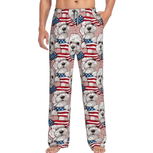 Men'S Pajama Pants Sweatpants Funny Joggers Pockets Pant Sports Trousers With Drawstring