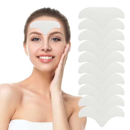 10 Pcs Forehead Wrinkle Patches,Facial Anti Wrinkle Patches, Reusable Face Patches For Forehead & Between Eyes, Forehead Moisturizing Pads For Women