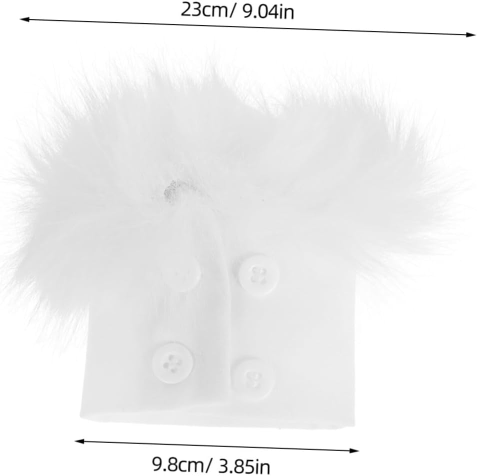 BESTYASH Women Winter Faux Fur Arm Covers Plush Cuffs Fuzzy Wrist Bands Soft Furry Arm Warmers Short Gloves for Boys and Girls