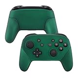 eXtremeRate Carcasa Agarre para Nintendo Switch Pro Funda Delantera Trasera Asa Shell de Tacto Suave Grip de reemplazo para Nintendo Switch Pro Control-No Incluye el Mando(Racing Green)