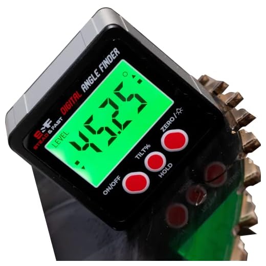S&F STEAD & FAST Digital Angle Finder Gauge Magnetic Protractor Inclinometer Angle Cube Level Box with Magnetic Base and Backlight on Demand