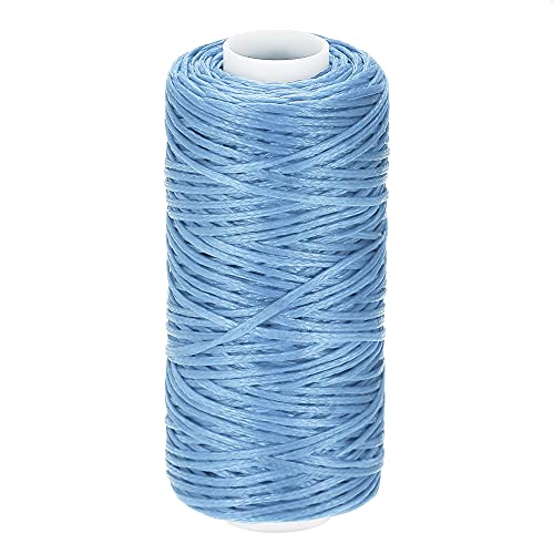 Hilo encerado para cuero 55 yardas 1mm poliéster azul cielo miniatura 1