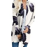 RMBLYfeiye Mantel Damen Herbst Damenjacke Lang Schwarze Weste Daunenweste Leichte Strickjacke Sommer Daunenmantel