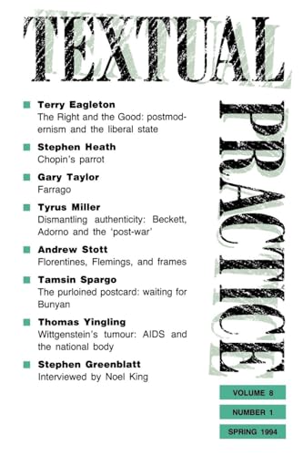 Textual Practice: Volume 8, Issue 1 (Textual Pr... 0415110971 Book Cover