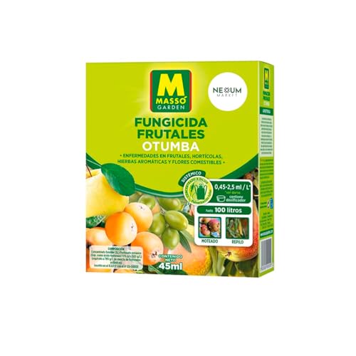 Fungicida Sistémico para Frutales 45 ml | Fosfonato Potásico 51% | Diluido 100 l Tratamiento Preventivo y Curativo Contra Phytophthora, Mildiu, Repilo y Moteado | Protección y Eficacia | Nexum Market