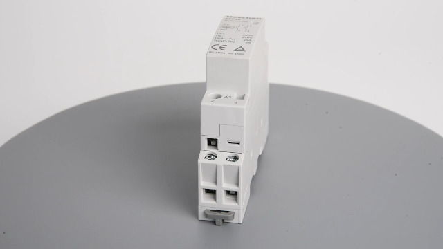 Heschen Contacteur AC Domestique, HS1-32, Ie 32A, 4 Pôles 2NO 2NC, Tension De Bobine AC/DC 24 V, Montage Sur Rail DIN 35 Mm, Homologué TUV