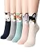 OSABASA Women Sweet Animal Socks Set with Thick Eared Cuffs One Size Fits All
