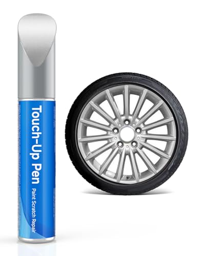 RSACET Reflex Silver Wheel Rims Touch Up Paint Compatible with BMW Wheel - DIY Curb Rash Repair With Color-Matched