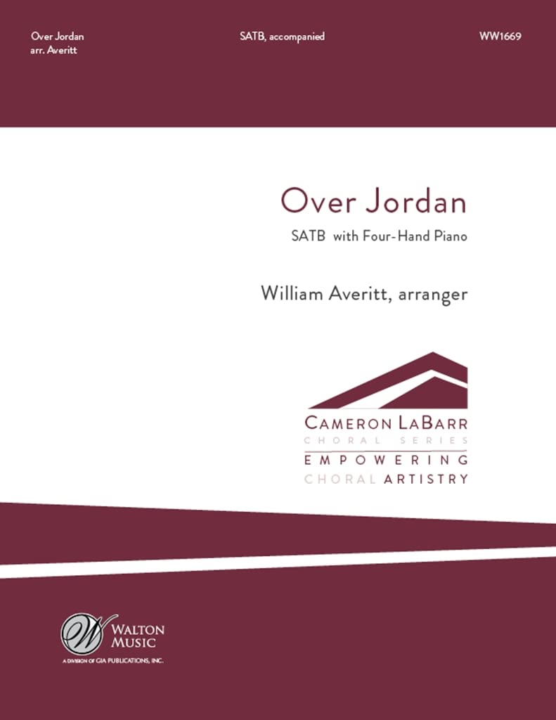 Over Jordan. Mixed Choir And Accomp.. Choral Score