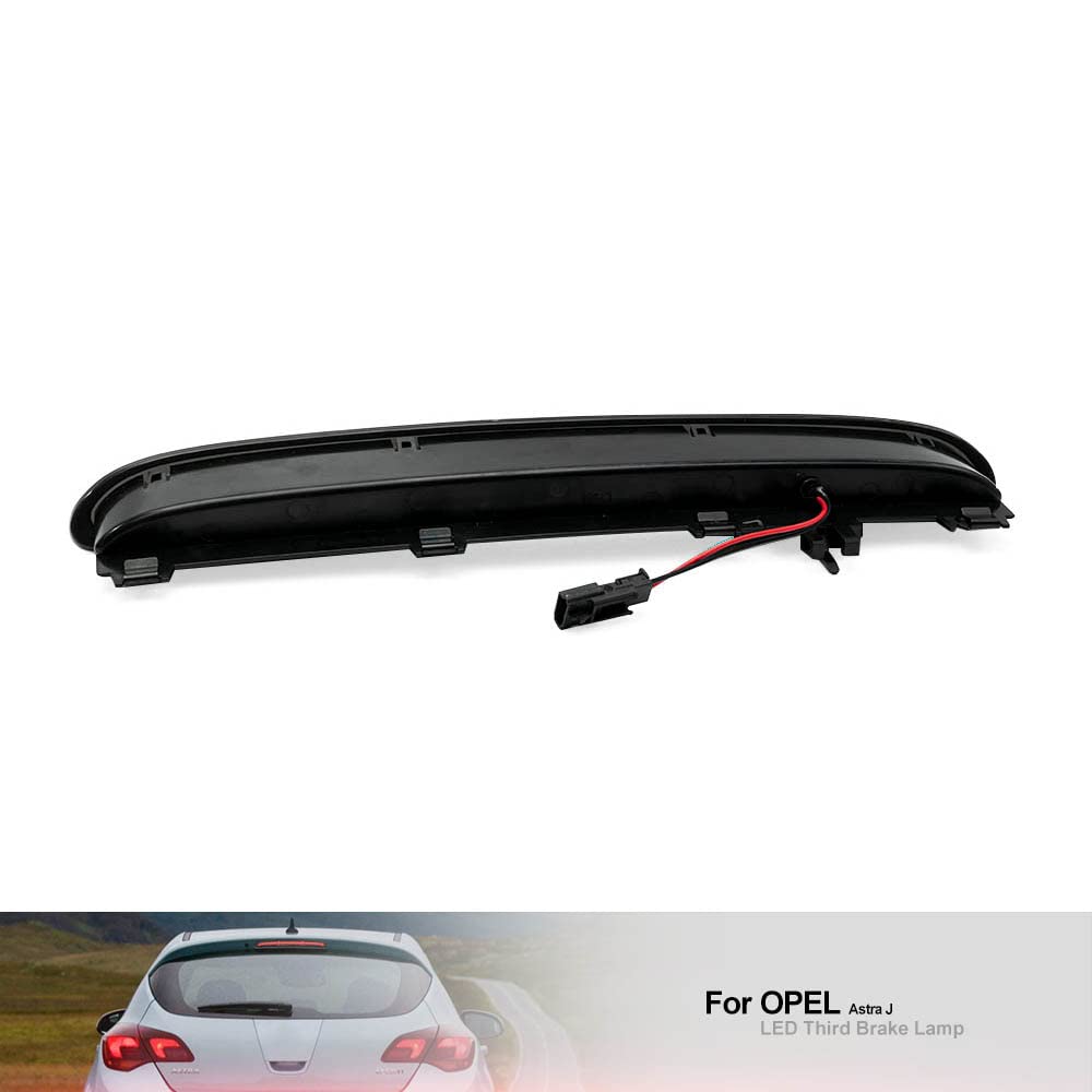 Terza Luce Stop A LED Rossa Per Opel Vauxhall Astra J 5D GTC OPC - Ricambio 13372164 13262019, Segnale Stop Brillante