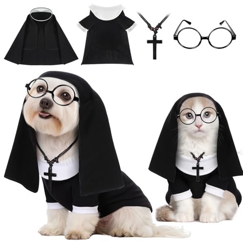 Huhumy costume nonne 4 pcs chien chat Halloween