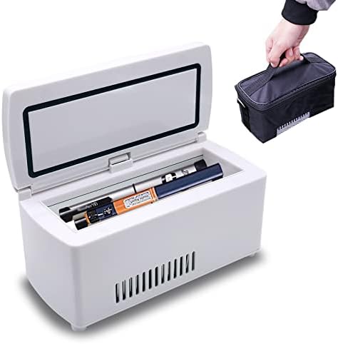 Medicine Refrigerator and Insulin Cooling for Car, Travel, Home - Portable Car Refrigeration Case, Small Travel Box for Medication