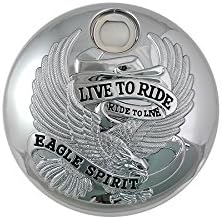 Chrome with "Live to Ride" FLT Fuel Tank Console Door