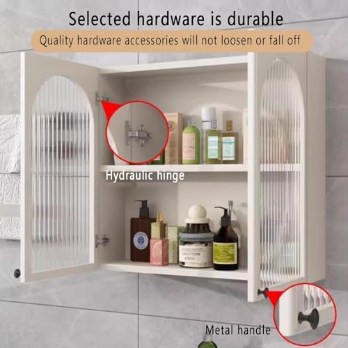 Vielseitiger Vitrine in Grau/Weiß, platzsparende Toilette, für Kosmetik, Parfums & Accessoires, mit C-Türen