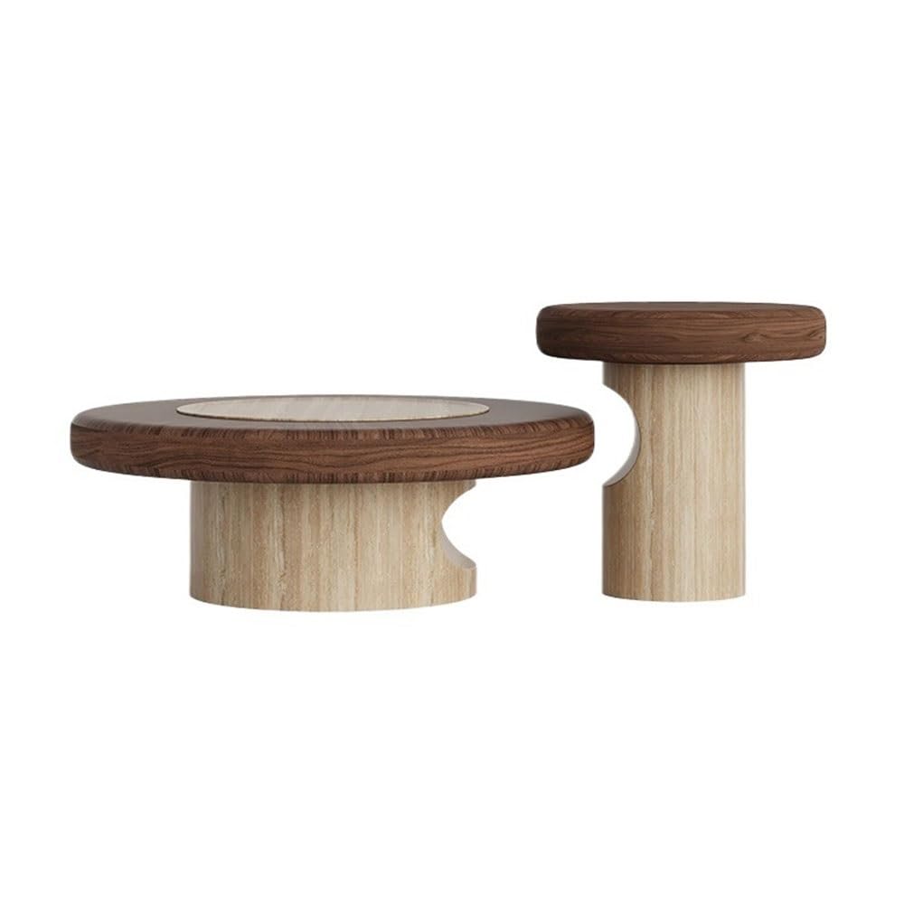 ZTHYSHOZ Side Table Round Nesting Coffee Table Set Modern Living Room Side Tables Home Decor Flexible Storage