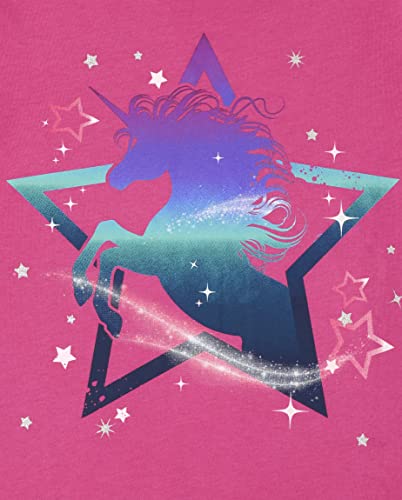 Image of The Children's Place Girls' Unicorns,Butterfly Short Sleeve Graphic T-Shirts,3 Pack