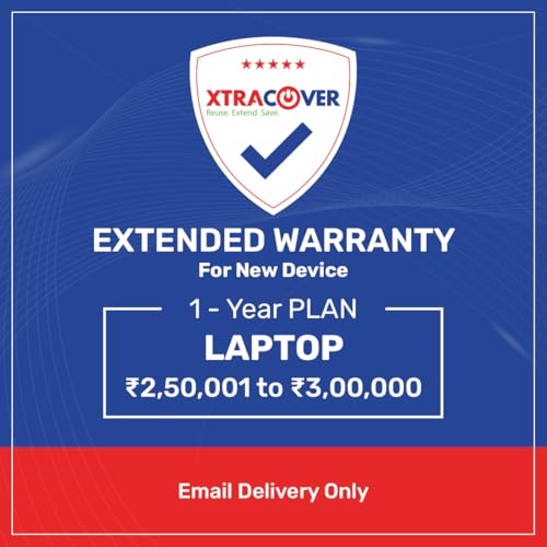 Image of Xtracover 1 Year Extended Warranty on Laptop Having Price Range of Rs. 250001-300000 (E-Mail Delivery Only)