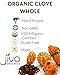 Jiva Organic Cloves Whole 14 Ounce Bulk Bag - Non-GMO, Keto Friendly, Non Irradiated - Fresh Organic Dried Clove Buds Bulk