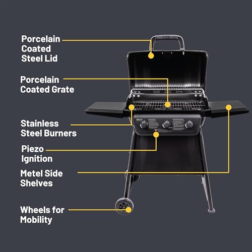 American Gourmet by Char-Broil Classic Series Convective 3-Burner Propane Stainless Steel Gas Grill - 463773717