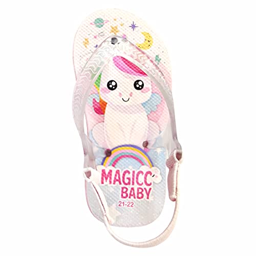 Chinelo Bebê Sandália Infantil Unicórnio Meninas Magicc Baby