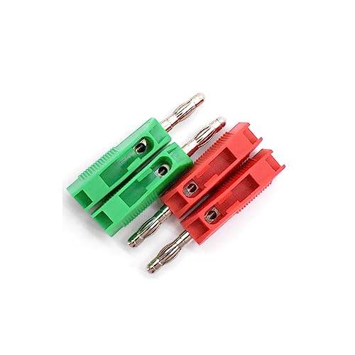 Image of zhenyu 10Pcs 4mm Banana Plugs Male Stackable Connector Speaker Cable Adapter with Solderless Screw Connection for Multimeter Test Leads Probes 5 Colors