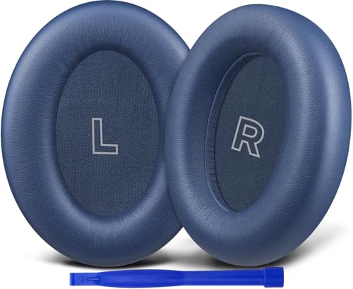 Image of SOULWIT Replacement Earpads for Bose QC Ultra /New QuietComfort Ultra(2nd Gen) Wireless Headphones, Ear Pads Cushions with Softer Protein Leather, High-Density Noise Isolation Foam - Lunar Blue