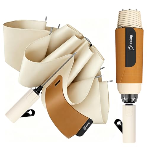 Image of PALAY Umbrella for Rain Auto Open Windproof Waterproof Umbrellas One-Button Open Folding Travel Umbrella with Aluminum Alloy Shaft, Fiberglass Ribs &Wide Strap