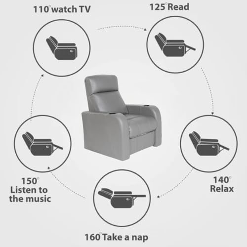 Image of Lofty Dreams Electric Recliner Sofa 2 Seater - Sleek Design, Lumbar Support, Cinema Chair with Black Cup Holders, Durable Build | 5-Year Warranty, No Hidden Terms
