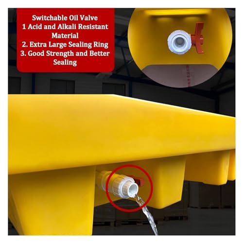 Palette de rétention jaune contre les déversements de cuves IBC - 4