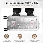 All Aluminum Carry On Luggage 22x14x9 Airline Approved，Zipperless Luggage Premium Aluminum Suitcase Luggage, Hard Shell Carry On Luggage with Spinner Wheels (silver, 20inch) - Image 3