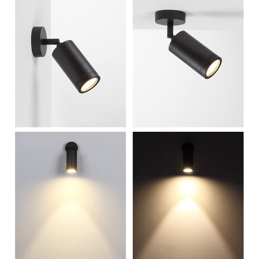 MMRTDJDR Oprawa LED 10W z mocowaniem typu Downlight IP65 Wodoodporna, przeciwmgielna Reflektor z regulowanym kątem Kinkiet Led sufitowa Zewnętrzny reflektor ogrodowy Zmywarka ścienna do łazienki