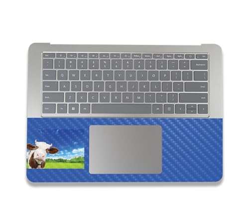 Image of MightySkins Carbon Fiber Skin Compatible with Microsoft Surface Laptop Studio 2 (2023) Full Wrap Kit - Cow Face | Protective, Durable Textured Carbon Fiber Finish | Easy to Apply | Made in The USA
