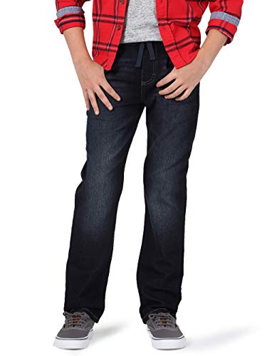 Wrangler Boys' 5-Pocket Taper Fit Jeans, Slim Fit (Royal Medium Wash)