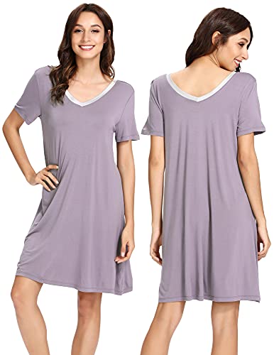 Sleepwear S-4X WiWi vêtement de nuit respirant et nuisette d'été femme