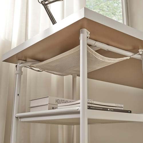 Pied de table avec rangement blanc ProTuning SPÄND individuel pour bureau modulable