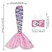 Unicorn Element 5 Pcs 11.5 Inch Girl Doll Mermaid Tail Clothes and Accessories (Dolls are Not Included) - Mermaid Tail Summer Dress, Swimsuit, Bikini
