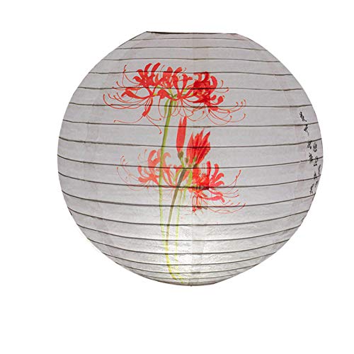 WOWOWO Lanterna di Carta Rotonda da 30 cm con