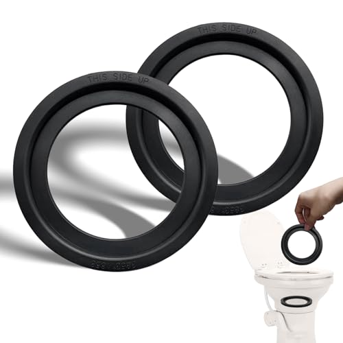 Image of 2 Pack RV Toilet Seal, RV Toilet Seal Replacement for Dometic 300 /310 /320 Toilet, Rubber RV Toilet Seal Ring Kit Replacement for 385311658, Solve The Leakage Problem