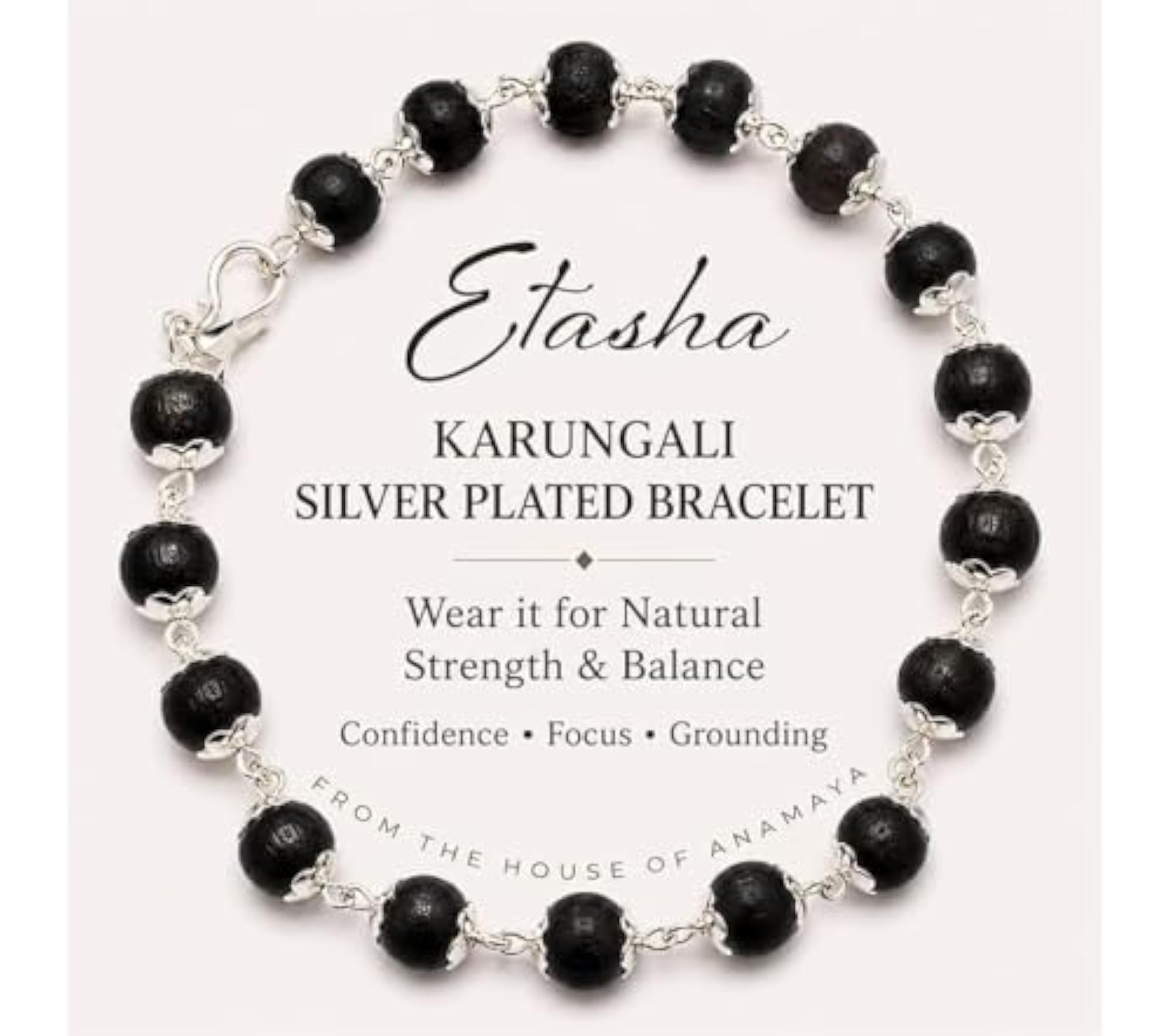 Karungali Bracelet with Original Natural Ebony Wood Beads