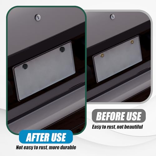 image for Middrivr Anti Theft License Plate Screws Kits, Tamper Resistant Licenc