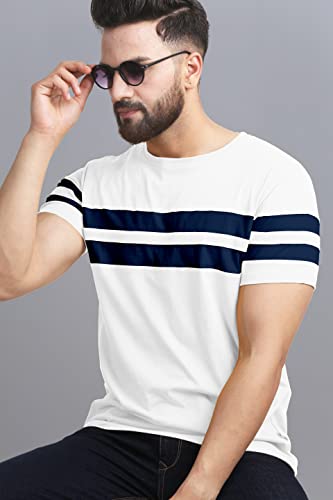 Image of AUSK T-Shirt for Mens Double Stripes on Chest
