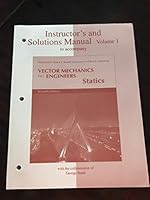 Instructor's and Solutions Manual to Accompany Vector Mechanics for Engineers - Statics. Seventh edition. Volume 1 0072536055 Book Cover
