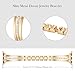 AIRSPO Slim Gold Band Compatible with Apple Watch 38mm 40mm 41mm Women Thin Metal Strap Dressy Jewelry Bracelet with Bling Diamond for iWatch Bands Series 10 9 8 7 6 5 4 3 SE, (Gold, 38mm 40mm 41mm)